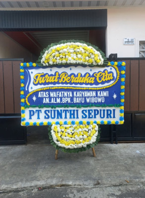 Papan Bunga Duka di Rawa Arum